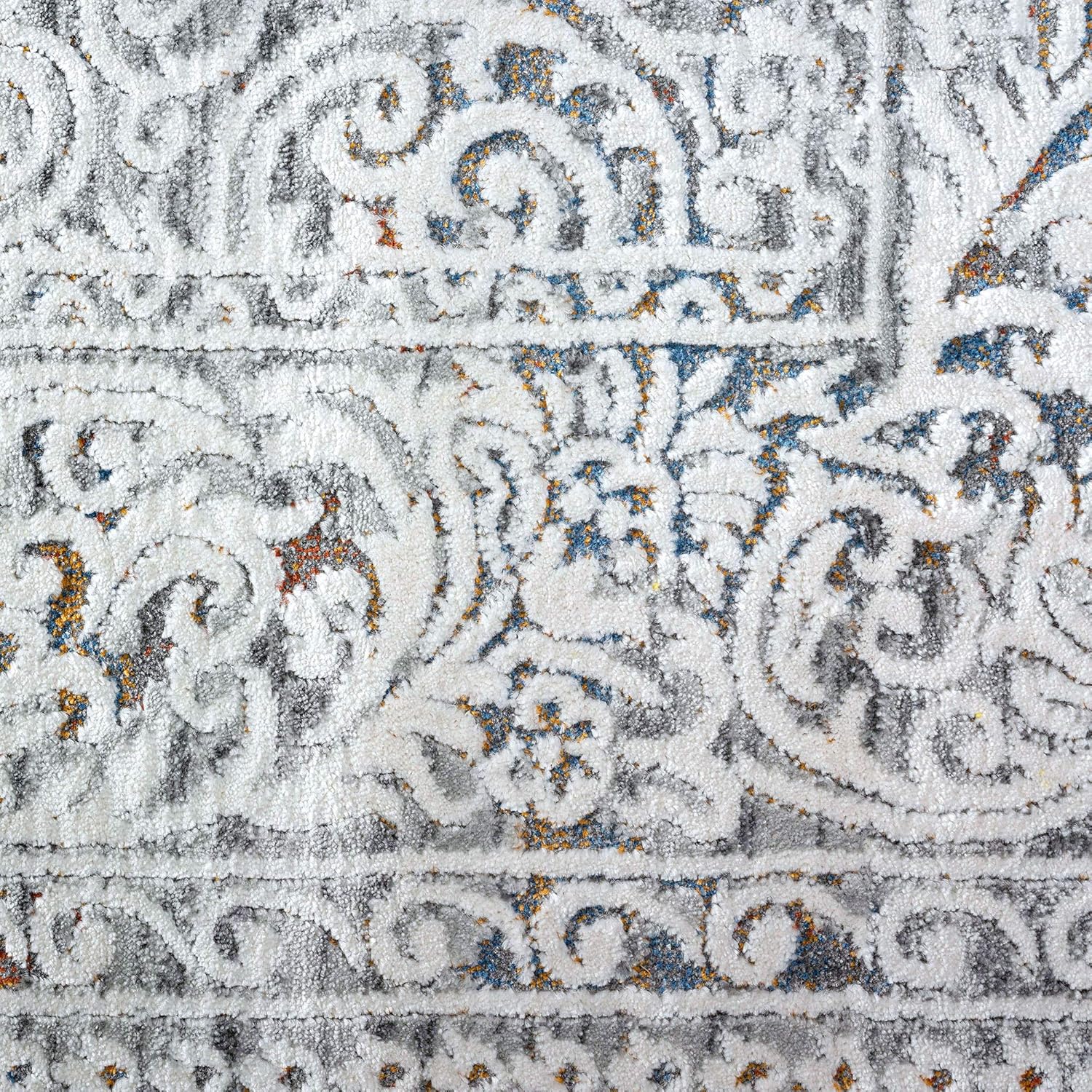 Veda – Alfombra de área gris de 5 x 7, 5 x 7, alfombra para sala de estar, comedor, dormitorio, alfombra de cocina o entrada, alfombras para sala de