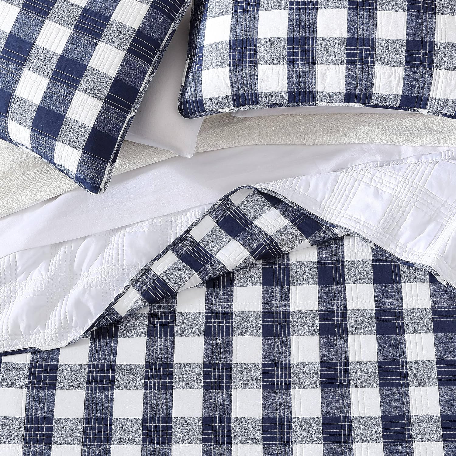 Eddie Bauer – Juego de edredón para sofá cama, ropa de cama reversible de algodón con fundas de almohada y fundas de almohada a juego, decoración