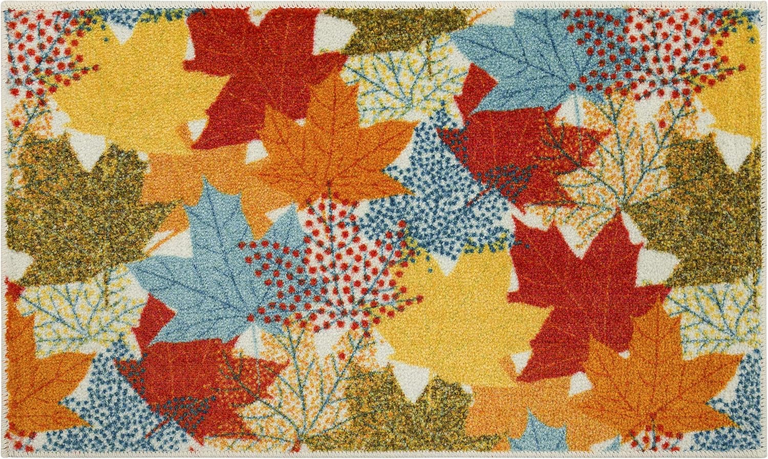 Mohawk Home Alfombra de cocina de cosecha, hojas multicolor (2′ 6″ x 4′ 2″)