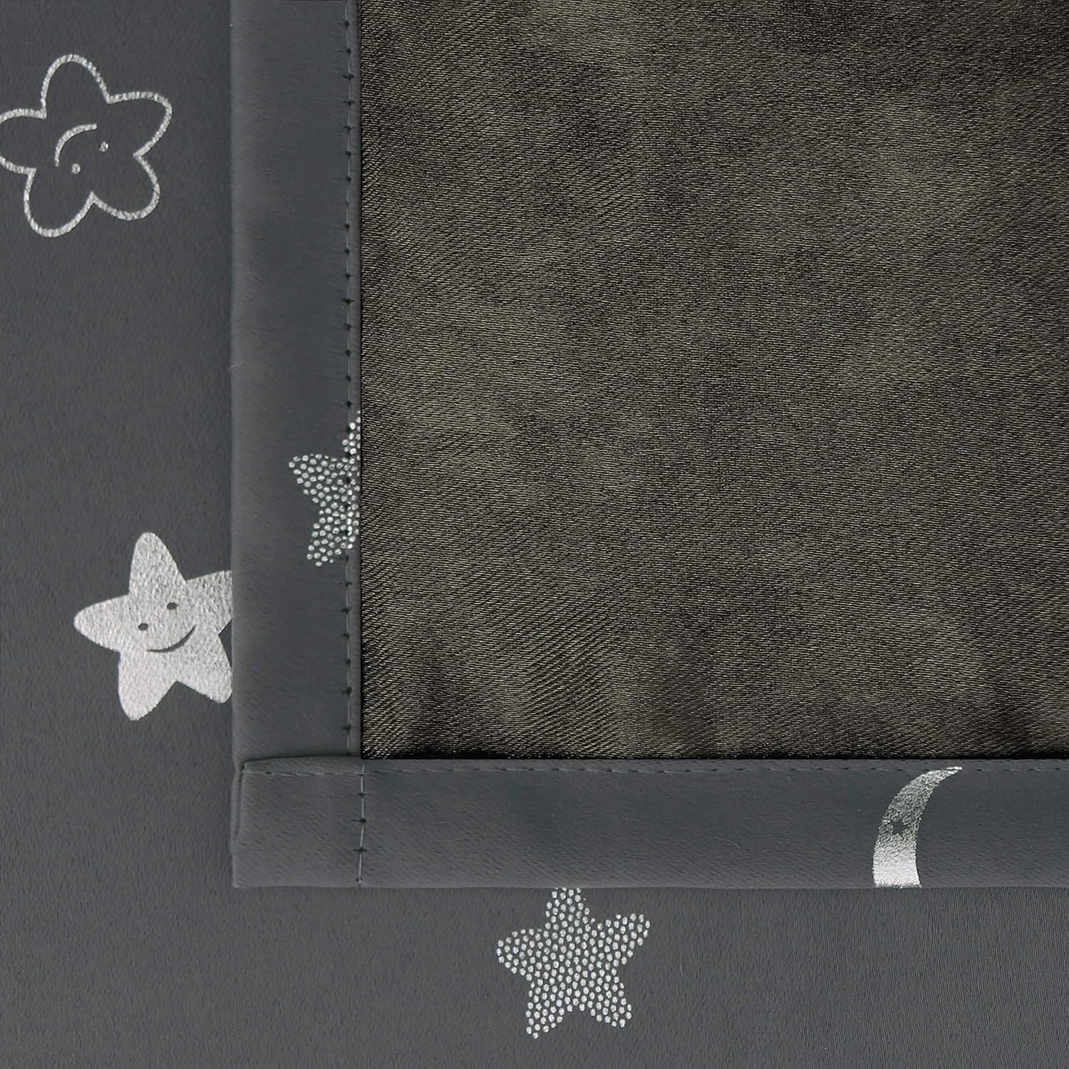 Cortinas opacas BGment Moon and Stars para dormitorio infantil.