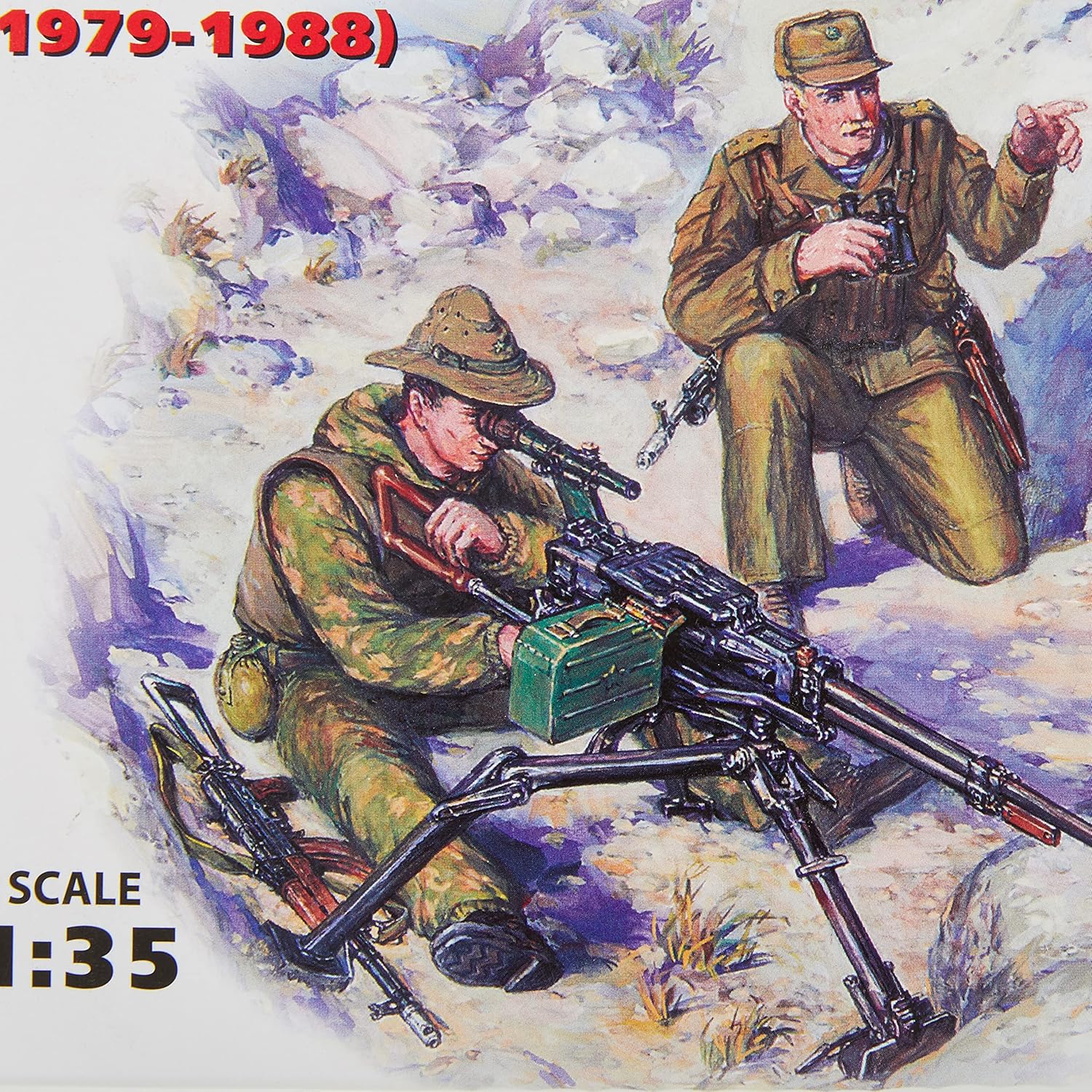 ICM Modelos Soviético-Afganistán Guerra Soviética Troops Special Building Kit