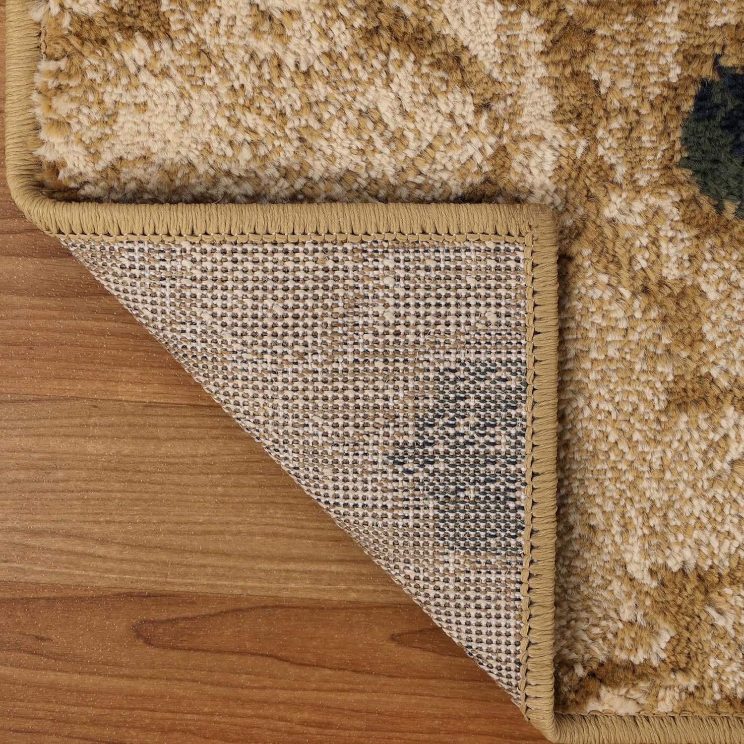 SUPERIOR – Alfombra de área grande para interiores, con respaldo de yute, perfecta para suelos de madera dura, diseño de entramado Viking, 8 x