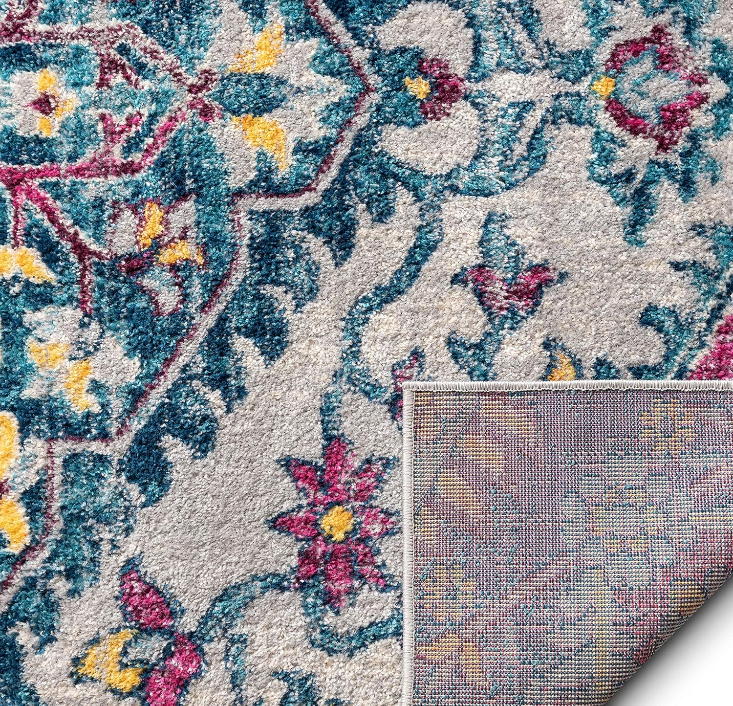 Well Woven Mystic Gwendolyn Mutli – Alfombra envejecida de 5 pies 3 pulgadas x 7 pies 3 pulgadas