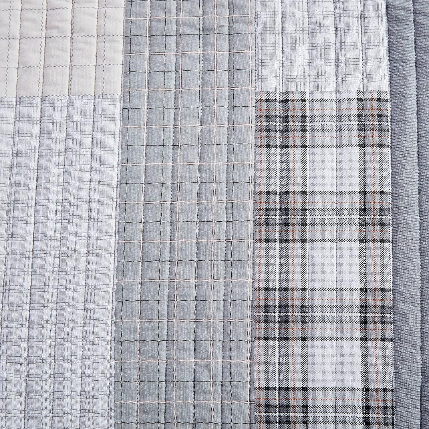 Eddie Bauer – Juego de sofá cama, juego de ropa de cama de algodón de 4 piezas, decoración del hogar para todas las estaciones (Fairview Grey,