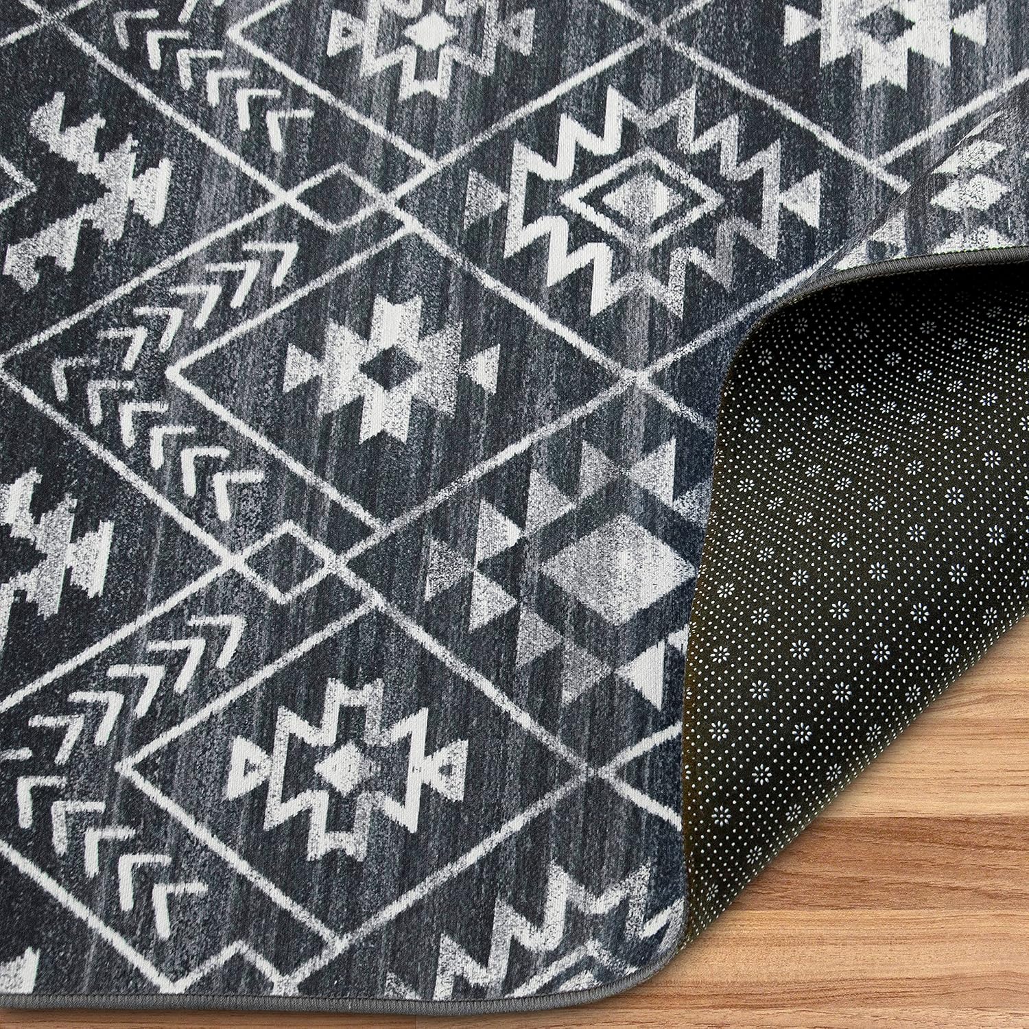 ReaLife Rugs – Alfombra ecológica de fibras recicladas prémium, lavable en máquina, antimanchas, antideslizante, sin desprendimientos, apta para