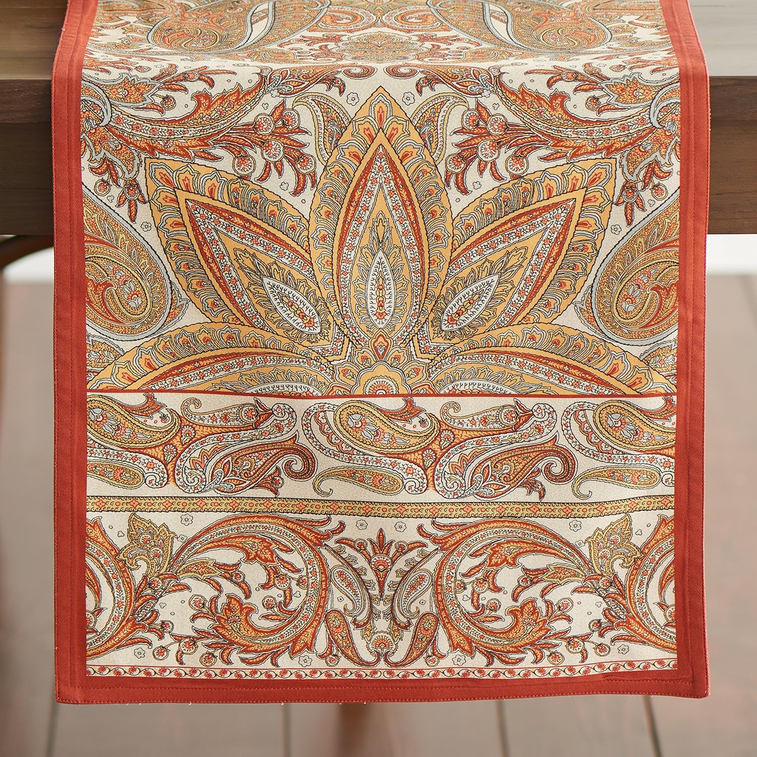 Camino Maison d’ Hermine de mesa, 100 % algodón, diseño para Día de Acción de Gracias y Navidad