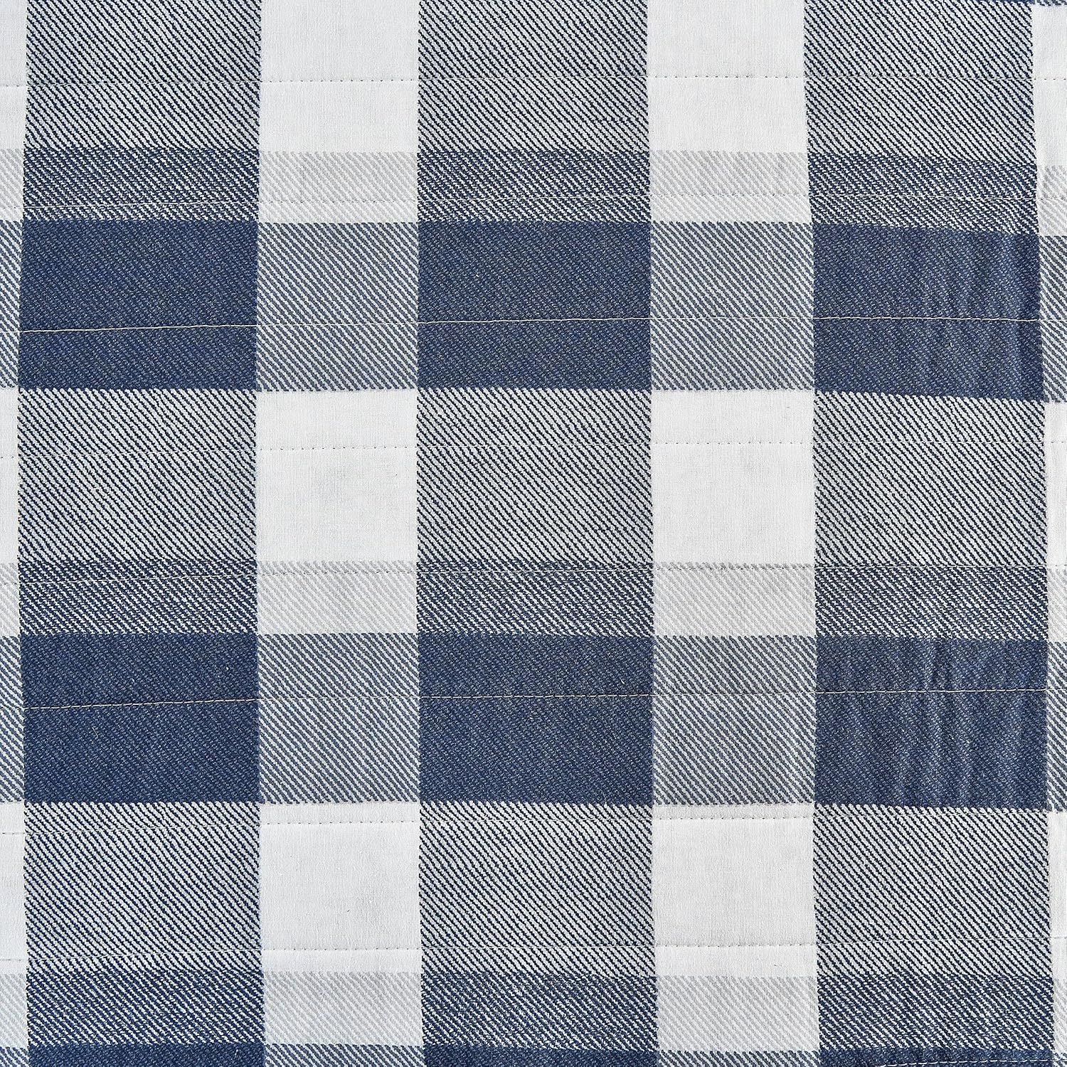 Nautica – Juego de edredón tamaño King, ropa de cama de algodón para todas las estaciones, ligero y reversible (Norridge NavyWhite, King)