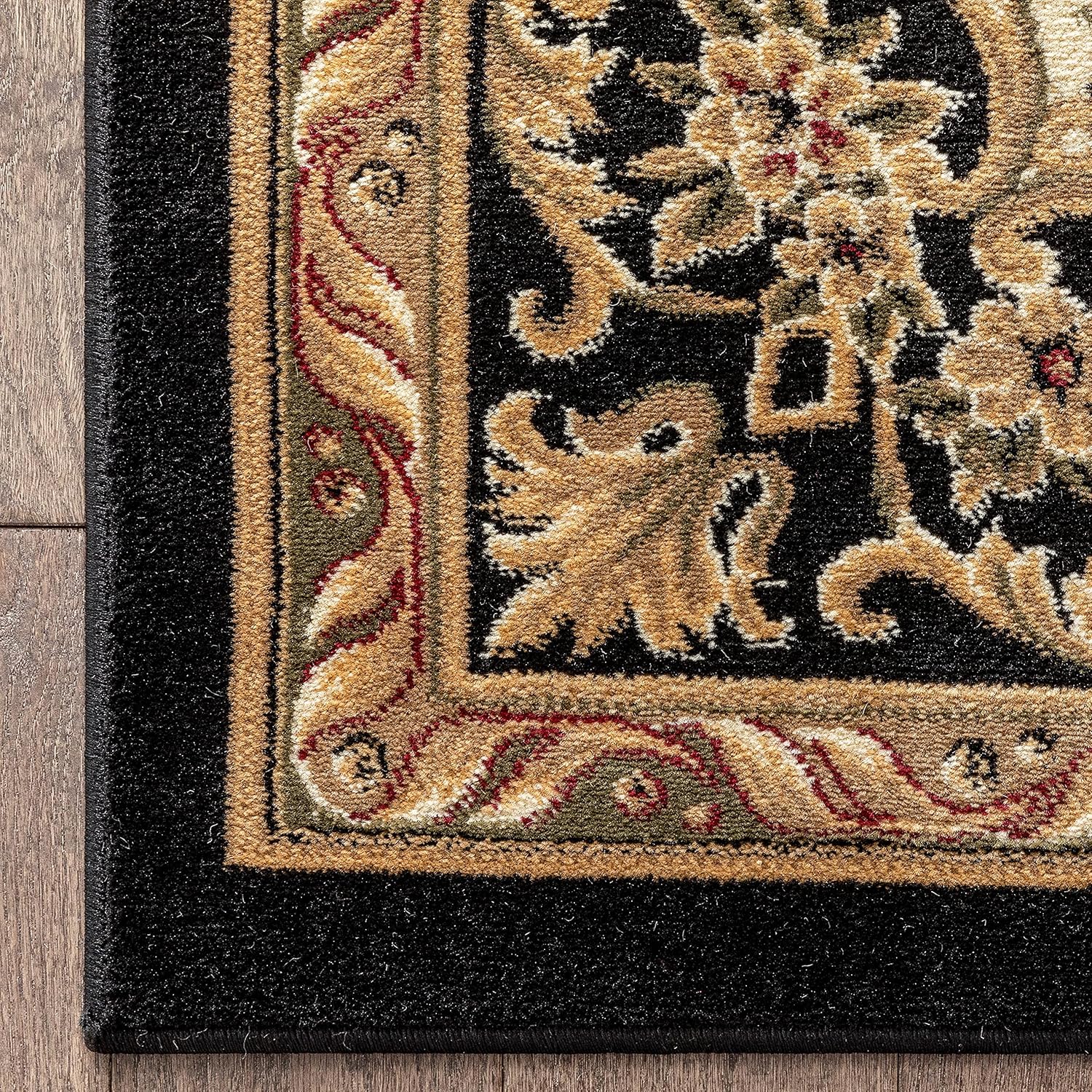 Well Woven Alfombra atemporal Le Petit Palais Red Traditional Area 2 pies 3 pulgadas X 3 pies 11 pulgadas, Polipropileno