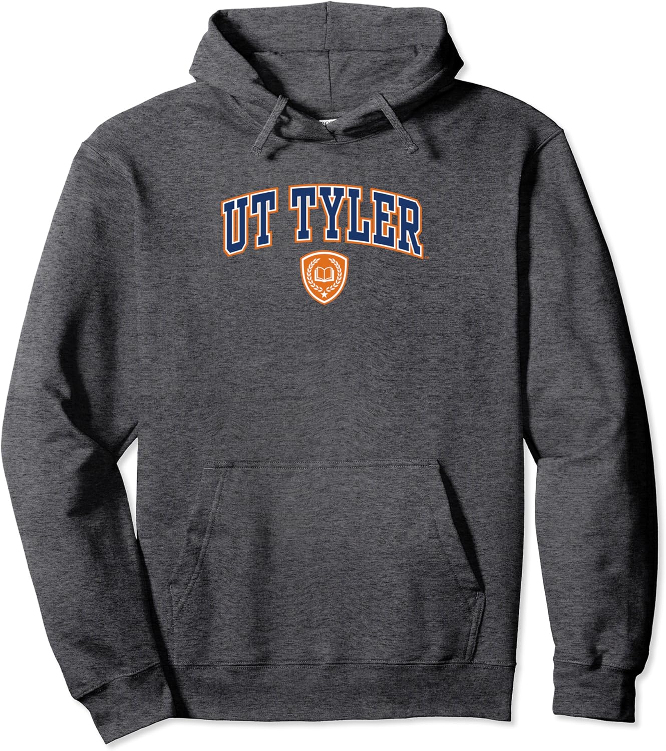 Texas Tyler Patriots Arch Over – Sudadera con capucha con licencia oficial, Gris