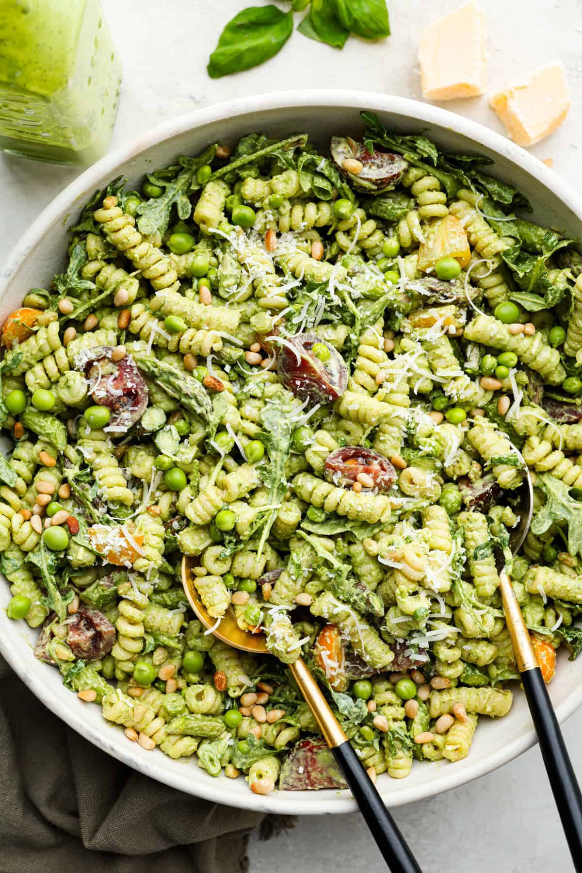 Creamy Inexperienced Goddess Pasta Salad Recipe Creamy Inexperienced Goddess Pasta Salad Recipe