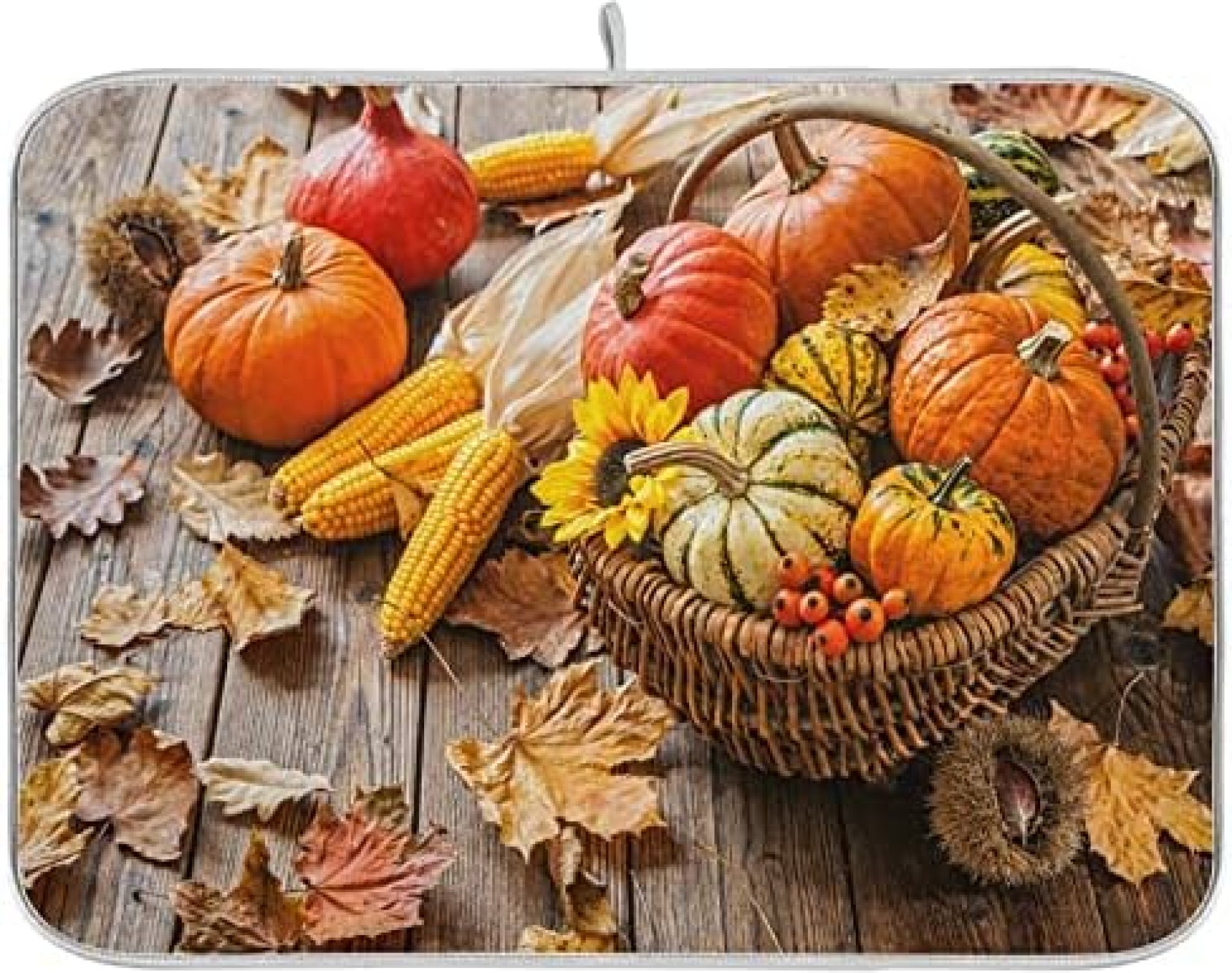Thanksgiving Fall Pumpkins Dish Drying Mat Giant for Kitchen Counter 18×24 In Reversible Tableware Pad Dish Drainer Rack Mats Quick Absorbent Kitchen Equipment for Countertop Sink Thanksgiving Fall Pumpkins Dish Drying Mat Giant for Kitchen Counter 18×24 In Reversible Tableware Pad Dish Drainer Rack Mats Quick Absorbent Kitchen Equipment for Countertop Sink