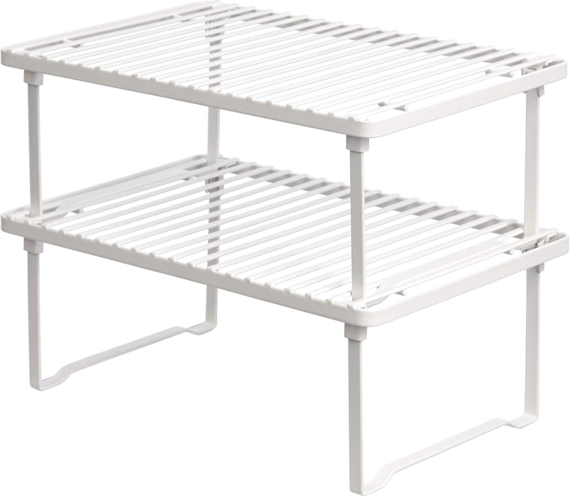 Amazon Fundamentals Stackable Metallic Kitchen Storage Cabinets, Set of two – White, 12.5″ L x 8″ D x 4.5″ H Amazon Fundamentals Stackable Metallic Kitchen Storage Cabinets, Set of two – White, 12.5″ L x 8″ D x 4.5″ H
