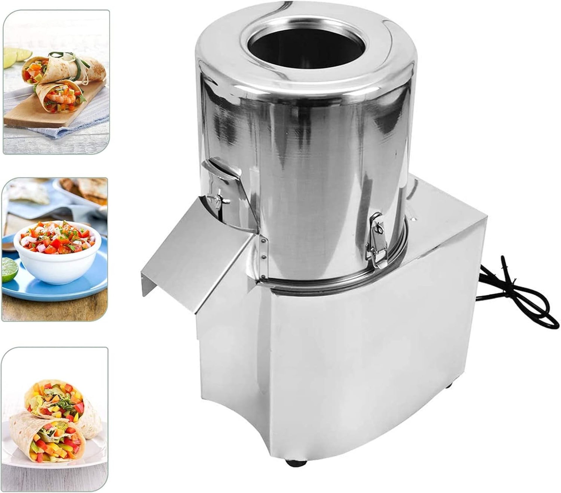 Electrical Meals Processor, Industrial Vegetable Chopper Meat Grinder Machine Totally Stainless Metal Physique & Blades Excellent for Restaurant House Kitchen Use 110V/550W 120Kg/H Electrical Meals Processor, Industrial Vegetable Chopper Meat Grinder Machine Totally Stainless Metal Physique & Blades Excellent for Restaurant House Kitchen Use 110V/550W 120Kg/H