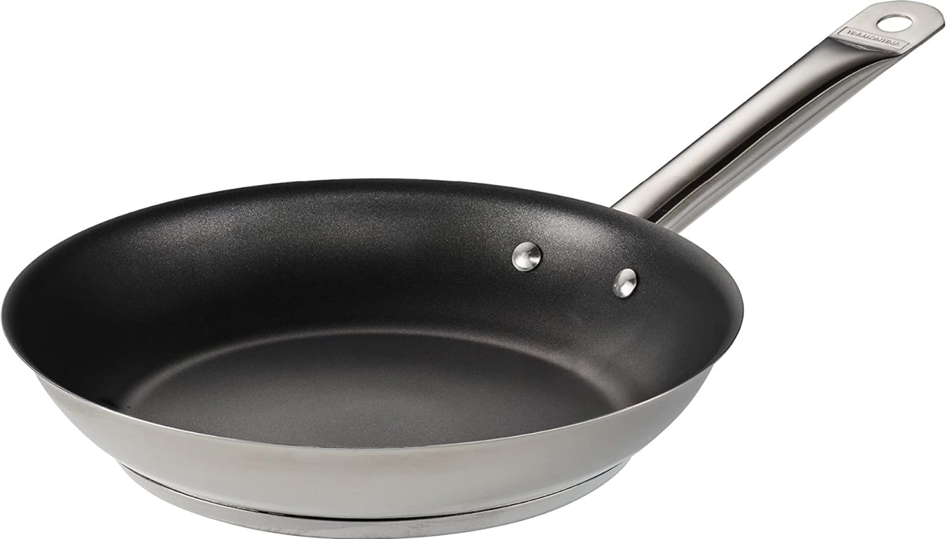 Tramontina 10-Inch Non Stick Frying Pan, Tri-Ply Base Stainless Metal Skillet with Strengthened Nonstick Coating, Dishwasher and Oven Secure Tramontina 10-Inch Non Stick Frying Pan, Tri-Ply Base Stainless Metal Skillet with Strengthened Nonstick Coating, Dishwasher and Oven Secure