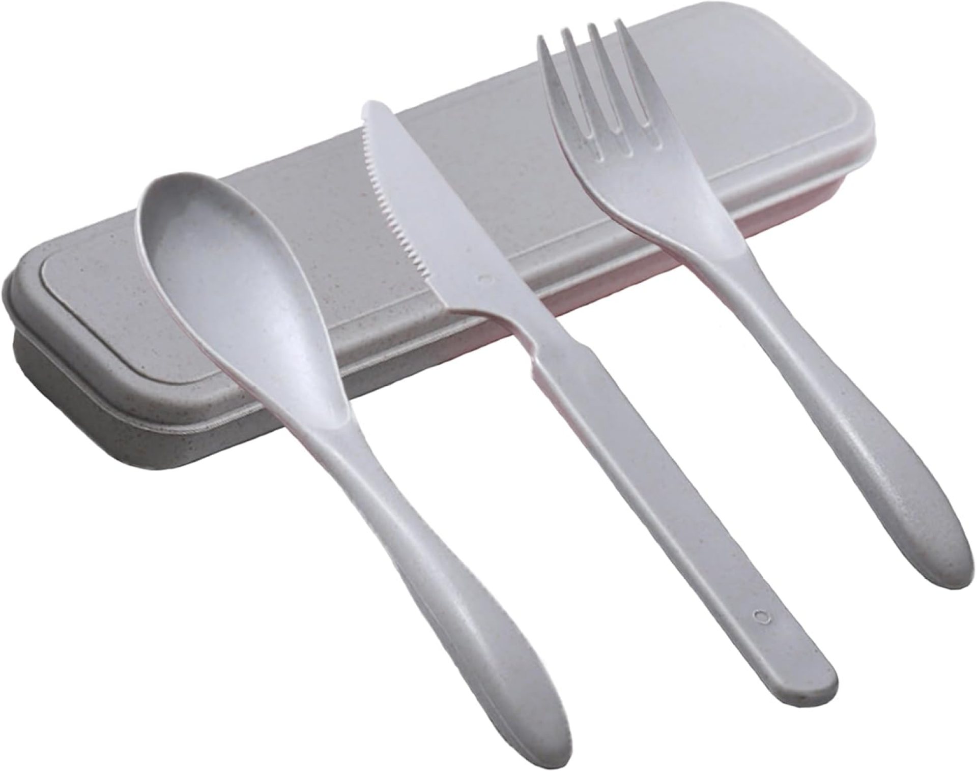 Reusable Journey Utensils with Case, Wheat Straw Transportable Plastic Fork Spoons Knife Tableware, Eco-Pleasant BPA Free Tenting Cutlery for Lunch Field Equipment Work Picnic or Every day Use (Grey) Reusable Journey Utensils with Case, Wheat Straw Transportable Plastic Fork Spoons Knife Tableware, Eco-Pleasant BPA Free Tenting Cutlery for Lunch Field Equipment Work Picnic or Every day Use (Grey)