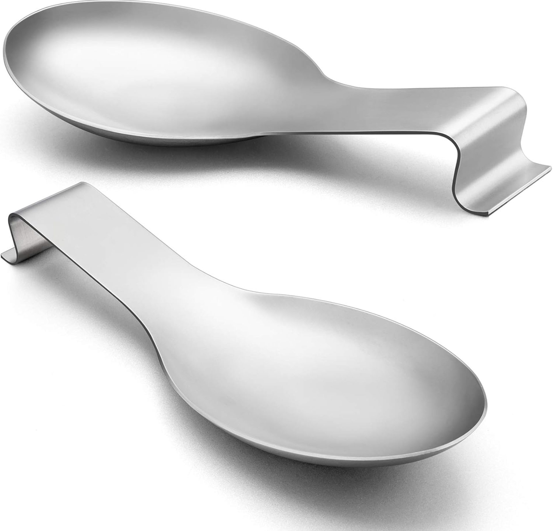 LIANYU Spoon Relaxation Set of two, Stainless Metal Spatula Ladle Holder, Kitchen Utensil Range Spoon Relaxation Holder, Brushed End, Dishwasher Protected LIANYU Spoon Relaxation Set of two, Stainless Metal Spatula Ladle Holder, Kitchen Utensil Range Spoon Relaxation Holder, Brushed End, Dishwasher Protected