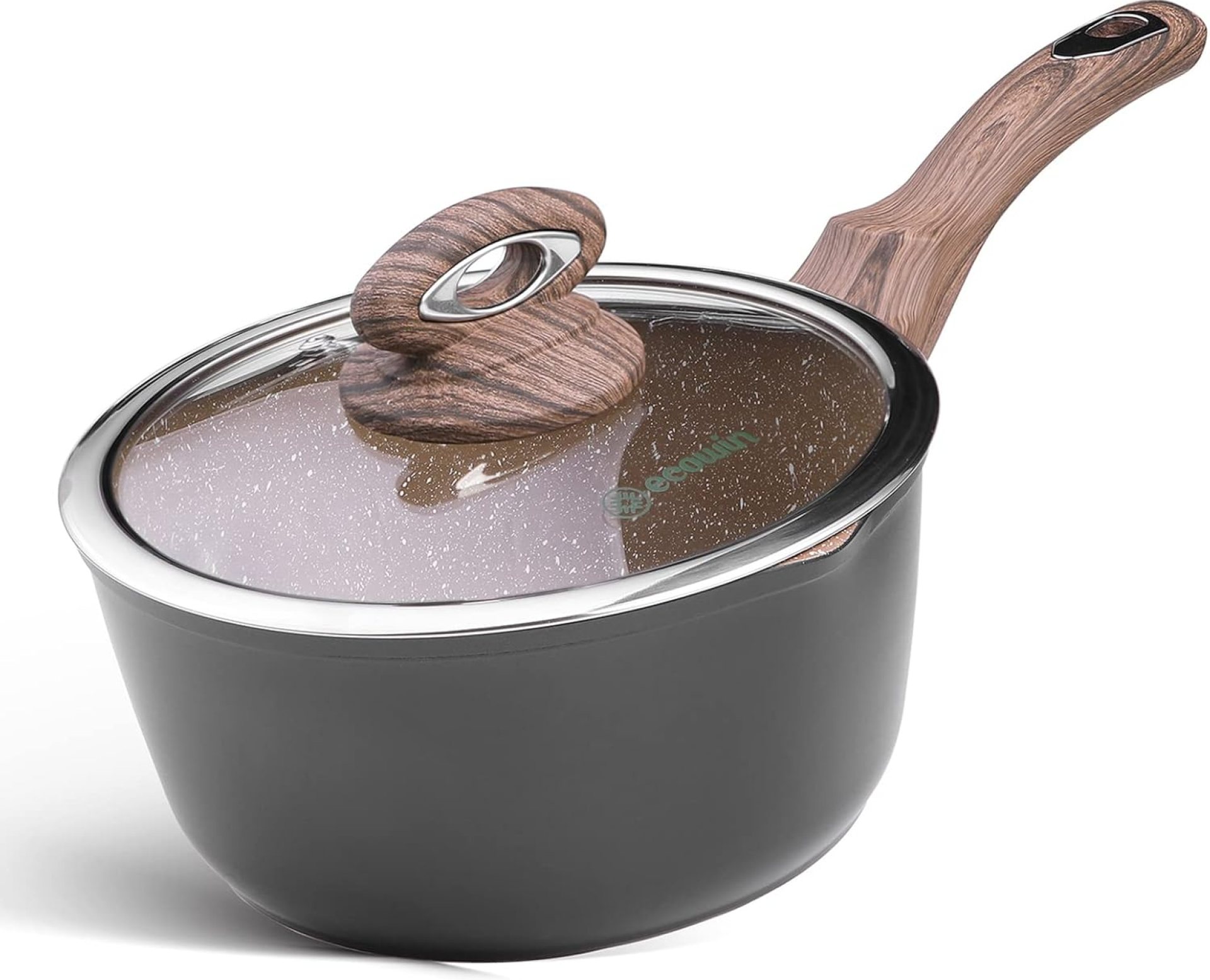 3 Quart Saucepan with Lid, Non Stick Small Sauce Pot with Pour Spout, Nonstick Granite Coating Small Pot with Bakelite Deal with, Induction Appropriate, Dishwasher and Oven Protected, Freed from PFOA 3 Quart Saucepan with Lid, Non Stick Small Sauce Pot with Pour Spout, Nonstick Granite Coating Small Pot with Bakelite Deal with, Induction Appropriate, Dishwasher and Oven Protected, Freed from PFOA
