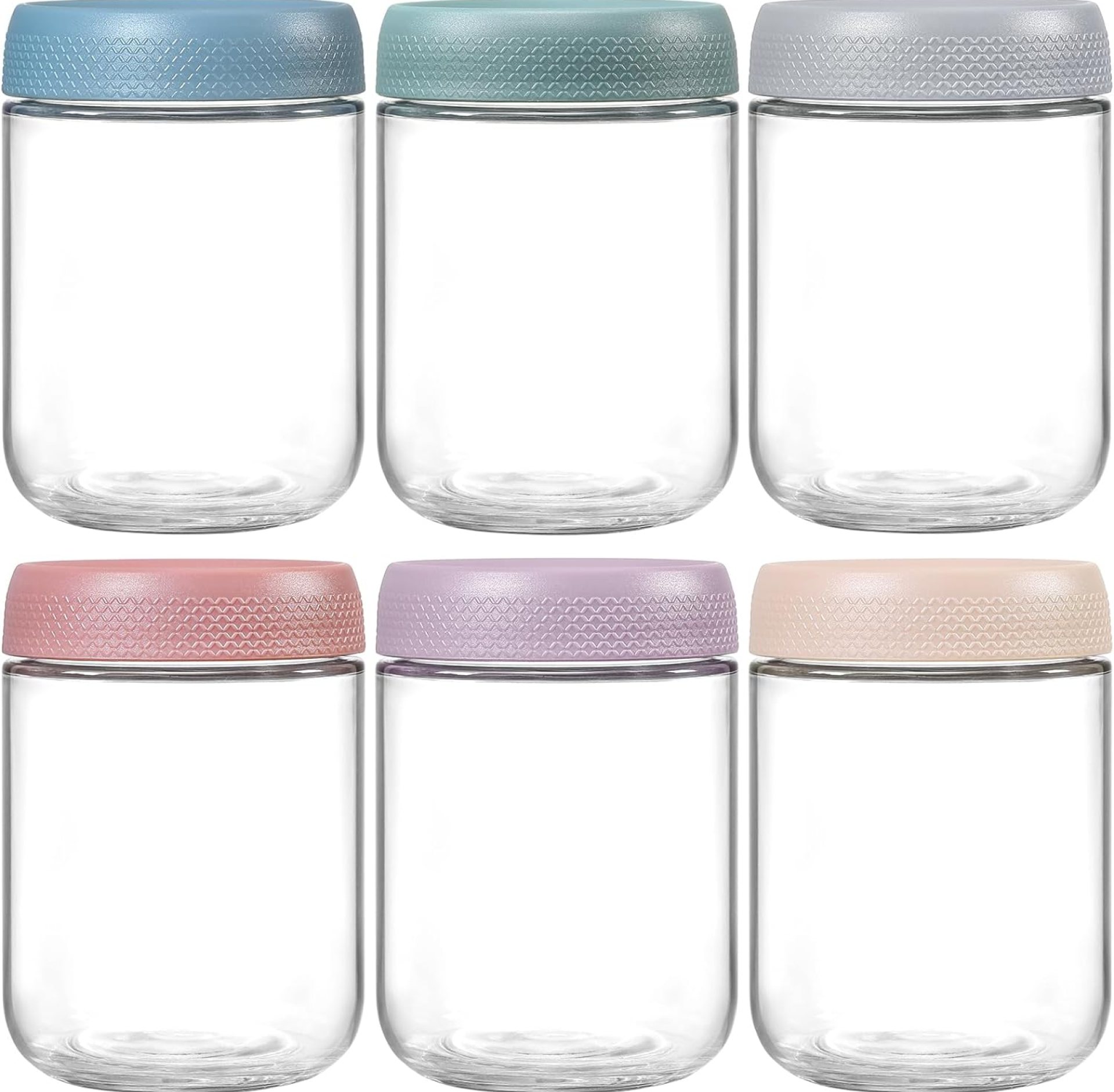 NETANY 6-pack 16 oz In a single day Oats Containers with Lids, Glass jars with Hermetic Lids, Vast mouth Mason Salad jars, Glass Meals Storage Containers for Snacks Yogurt Spice Sugar NETANY 6-pack 16 oz In a single day Oats Containers with Lids, Glass jars with Hermetic Lids, Vast mouth Mason Salad jars, Glass Meals Storage Containers for Snacks Yogurt Spice Sugar