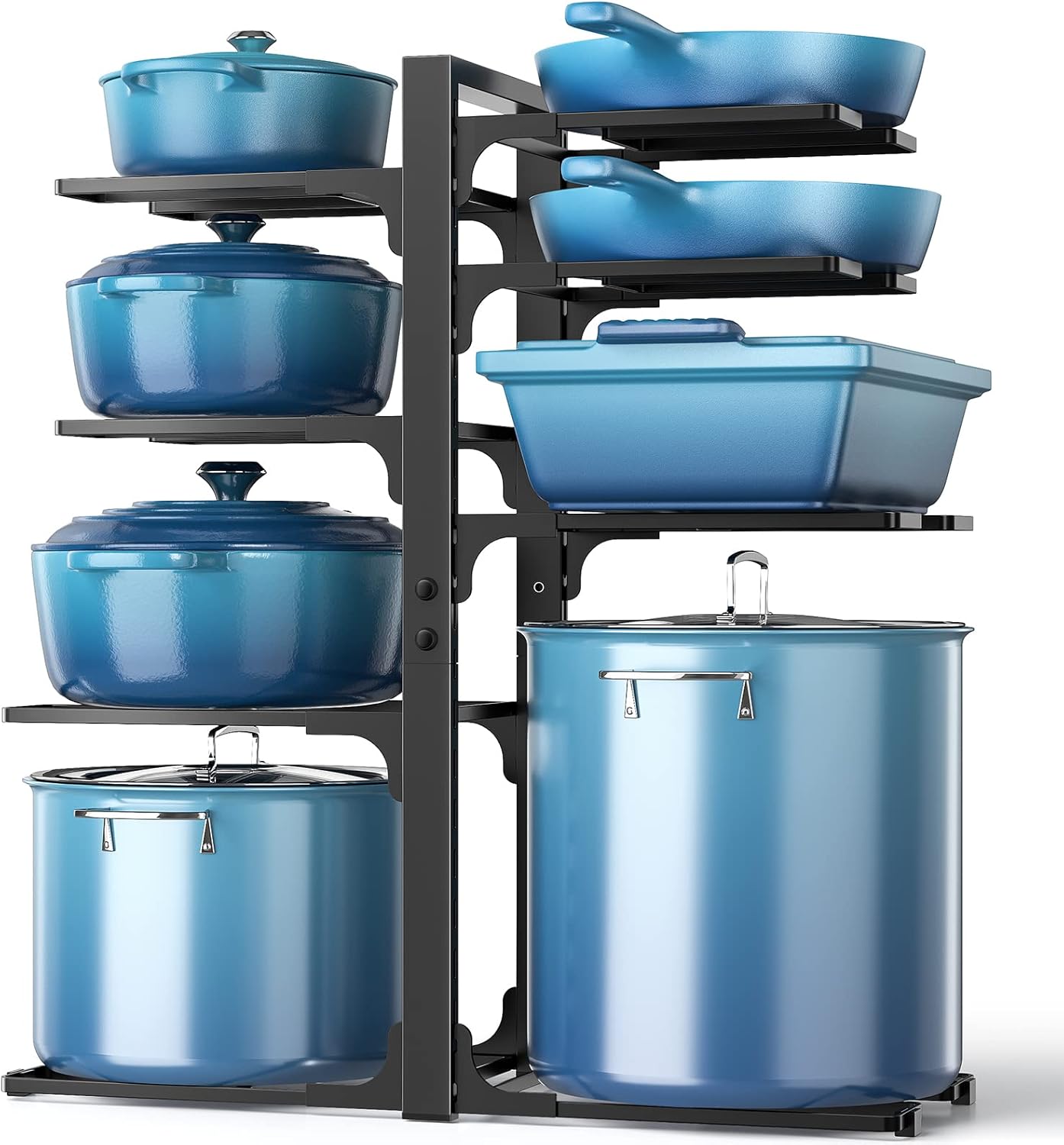ORDORA Pots and Pans Organizer: beneath Cupboard, 21″ Peak Heavy Responsibility 120LBS Pots Pans Organizer Rack for beneath Cupboard 8-Tier Adjustable for Huge Stockpots, Dutch Ovens, Forged-iron Pans, Heavy Cookware ORDORA Pots and Pans Organizer: beneath Cupboard, 21″ Peak Heavy Responsibility 120LBS Pots Pans Organizer Rack for beneath Cupboard 8-Tier Adjustable for Huge Stockpots, Dutch Ovens, Forged-iron Pans, Heavy Cookware