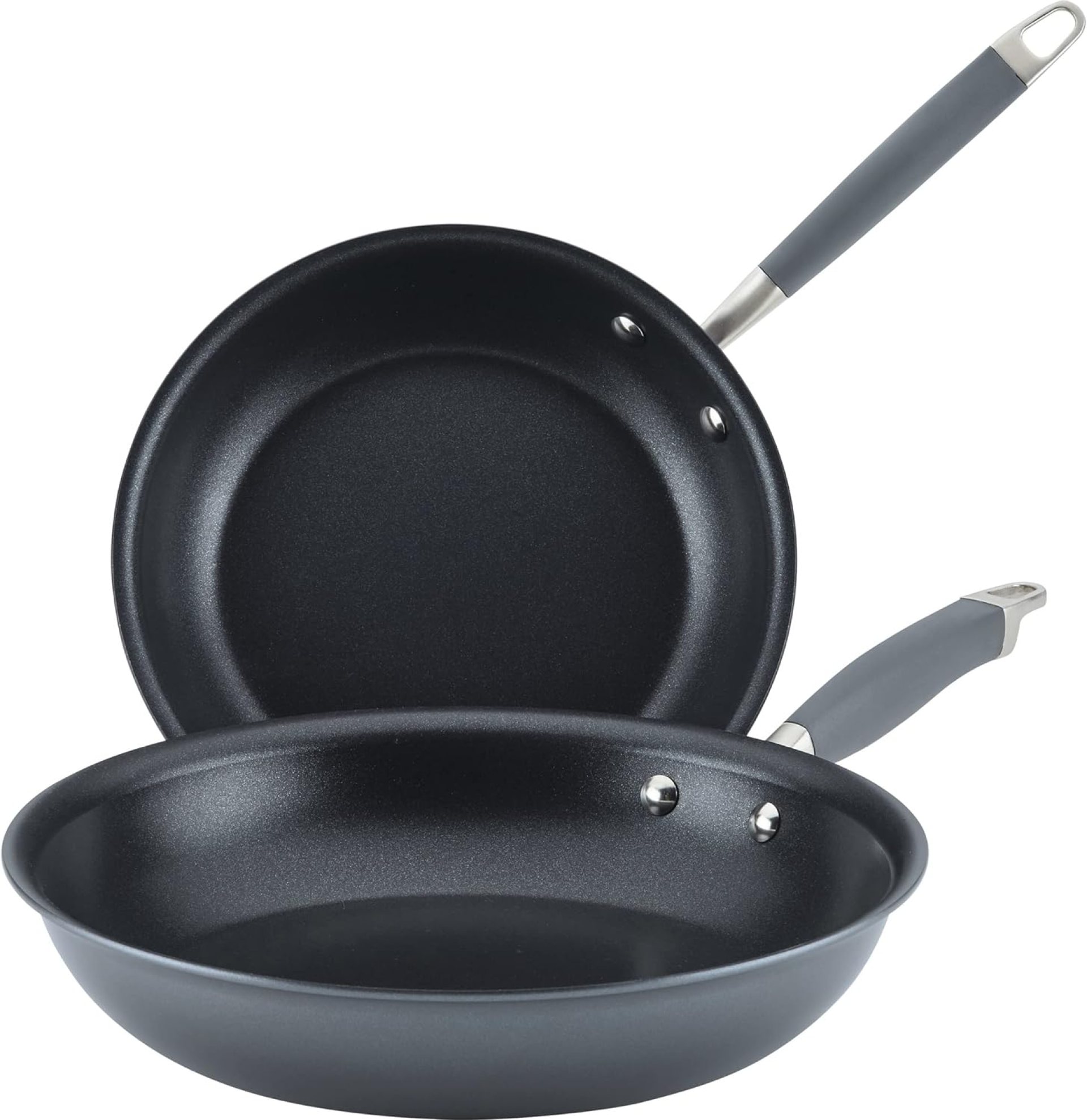 Anolon Superior Dwelling Exhausting-Anodized Nonstick Skillets (2 Piece Set- 10.25-Inch & 12.75-Inch, Moonstone) Anolon Superior Dwelling Exhausting-Anodized Nonstick Skillets (2 Piece Set- 10.25-Inch & 12.75-Inch, Moonstone)