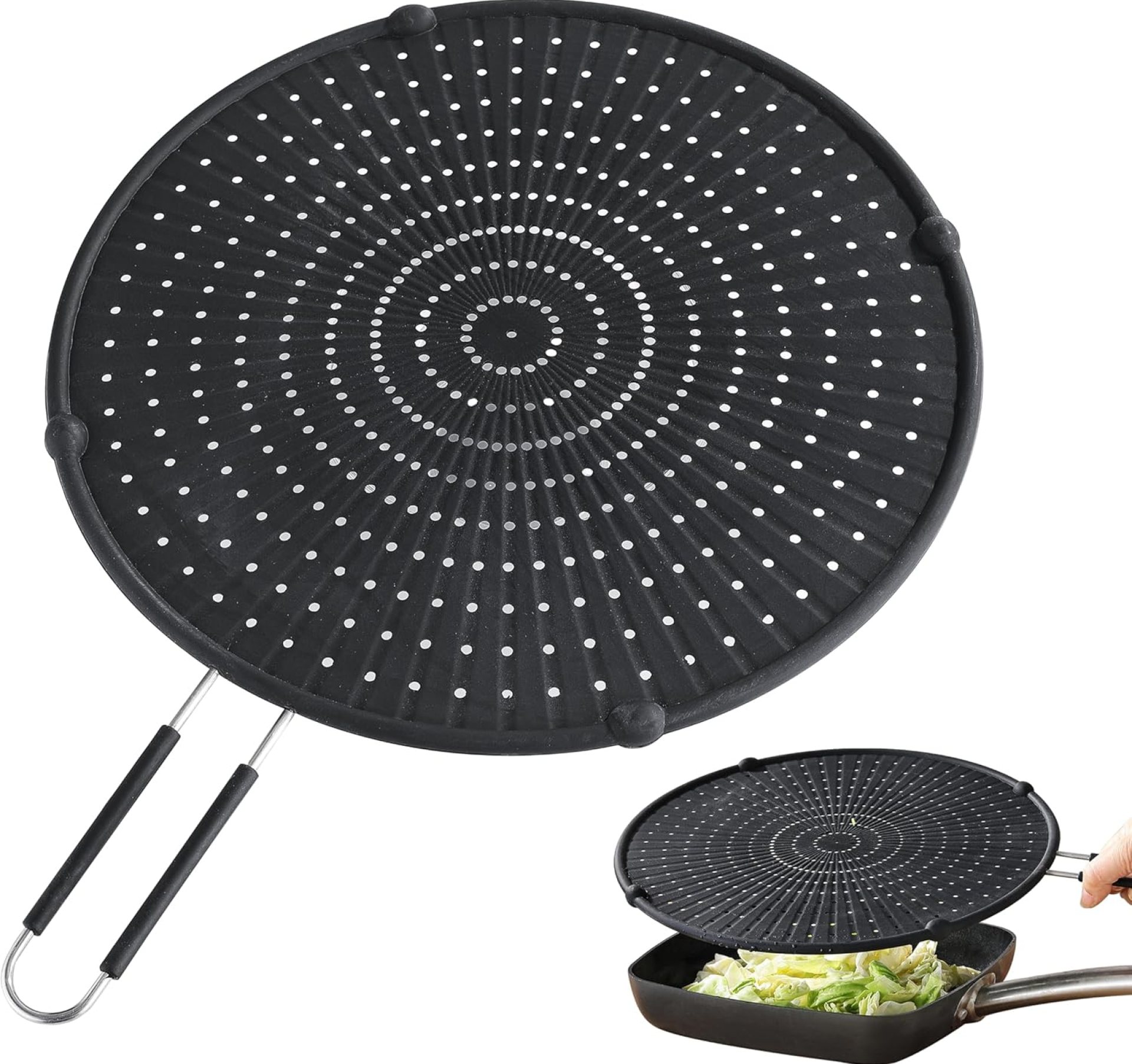 Splatter Display screen for Frying Pan, Kaloo Grease Splatter Guard, Warmth-Resistant Splatter Guards for Frying, Silicone Splatter Guard for On a regular basis Cooking, Dishwasher Protected (13inch,Black) Splatter Display screen for Frying Pan, Kaloo Grease Splatter Guard, Warmth-Resistant Splatter Guards for Frying, Silicone Splatter Guard for On a regular basis Cooking, Dishwasher Protected (13inch,Black)