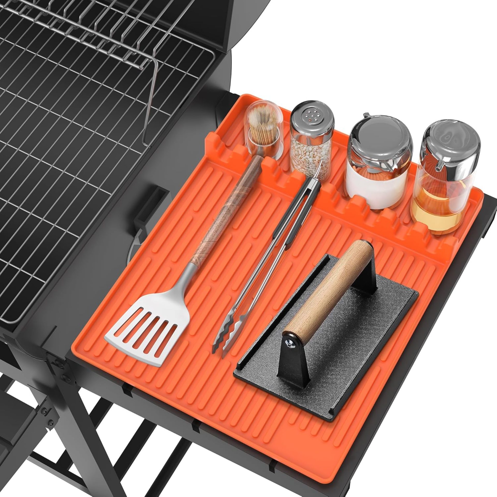 Silicone Griddle Instruments Mat for Blackstone – Massive Silicone Spatula Mat with Drip Pad – Griddle Mat BBQ Grill Equipment – Facet Shelf Mat Grill Pad for Blackstone Griddle Equipment (Orange) Silicone Griddle Instruments Mat for Blackstone – Massive Silicone Spatula Mat with Drip Pad – Griddle Mat BBQ Grill Equipment – Facet Shelf Mat Grill Pad for Blackstone Griddle Equipment (Orange)