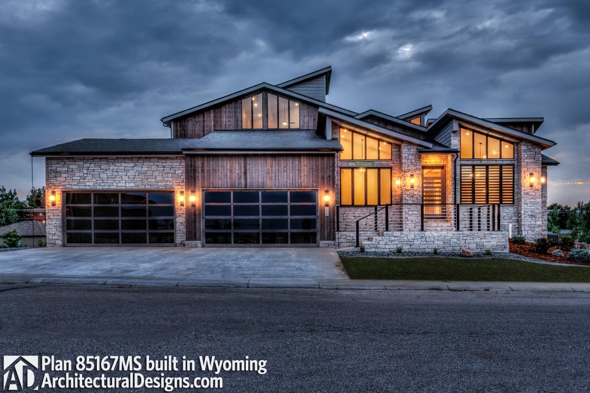 Modern House Plan 85167MS Comes to Life in Wyoming Modern House Plan 85167MS Comes to Life in Wyoming