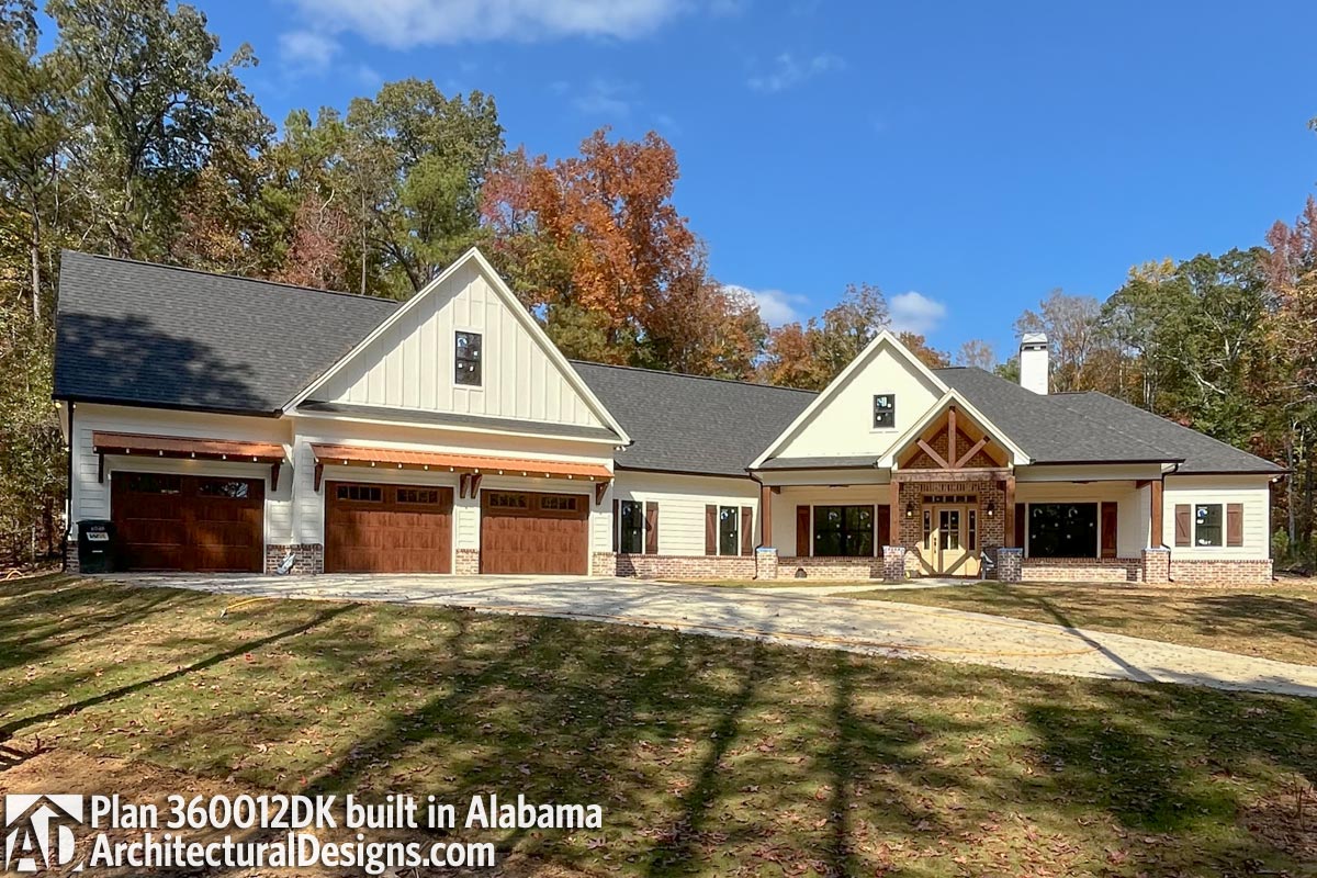 Craftsman House Plan 360012DK Comes to Life in Alabama Craftsman House Plan 360012DK Comes to Life in Alabama