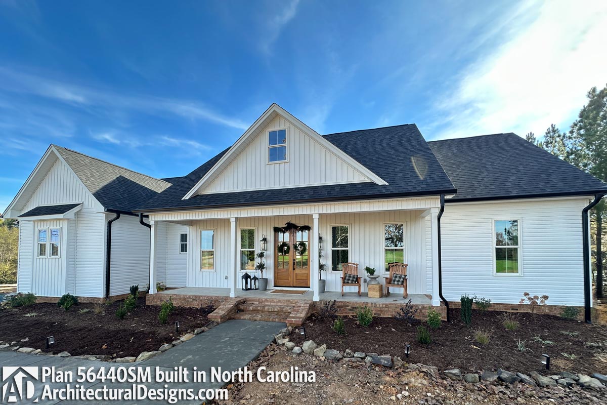 Modern Farmhouse Plan 56440SM comes to Life in North Carolina Modern Farmhouse Plan 56440SM comes to Life in North Carolina