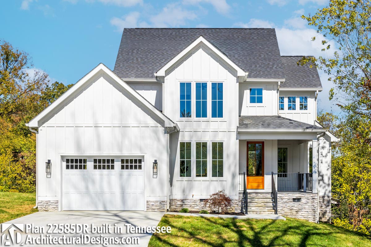 Modern Farmhouse Plan 22585DR Comes to Life in Tennessee Modern Farmhouse Plan 22585DR Comes to Life in Tennessee