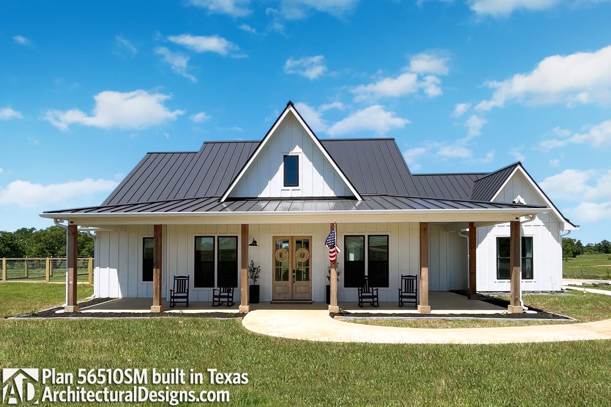 Modern Farmhouse Plan 56510SM Comes to Life in Texas Modern Farmhouse Plan 56510SM Comes to Life in Texas
