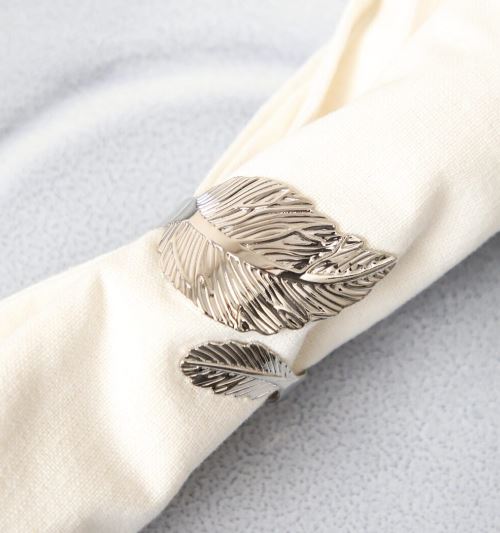 Esmée Serviettenring Feder silber Ø 4,5 cm