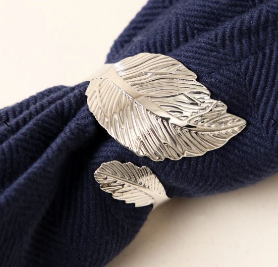 Esmée Serviettenring Feder silber Ø 4,5 cm