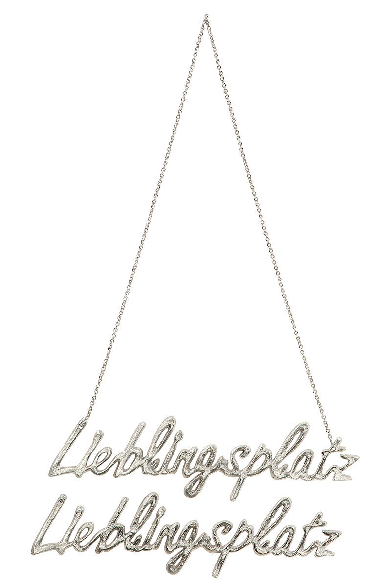 Alu-Hänger “Lieblingsplatz”