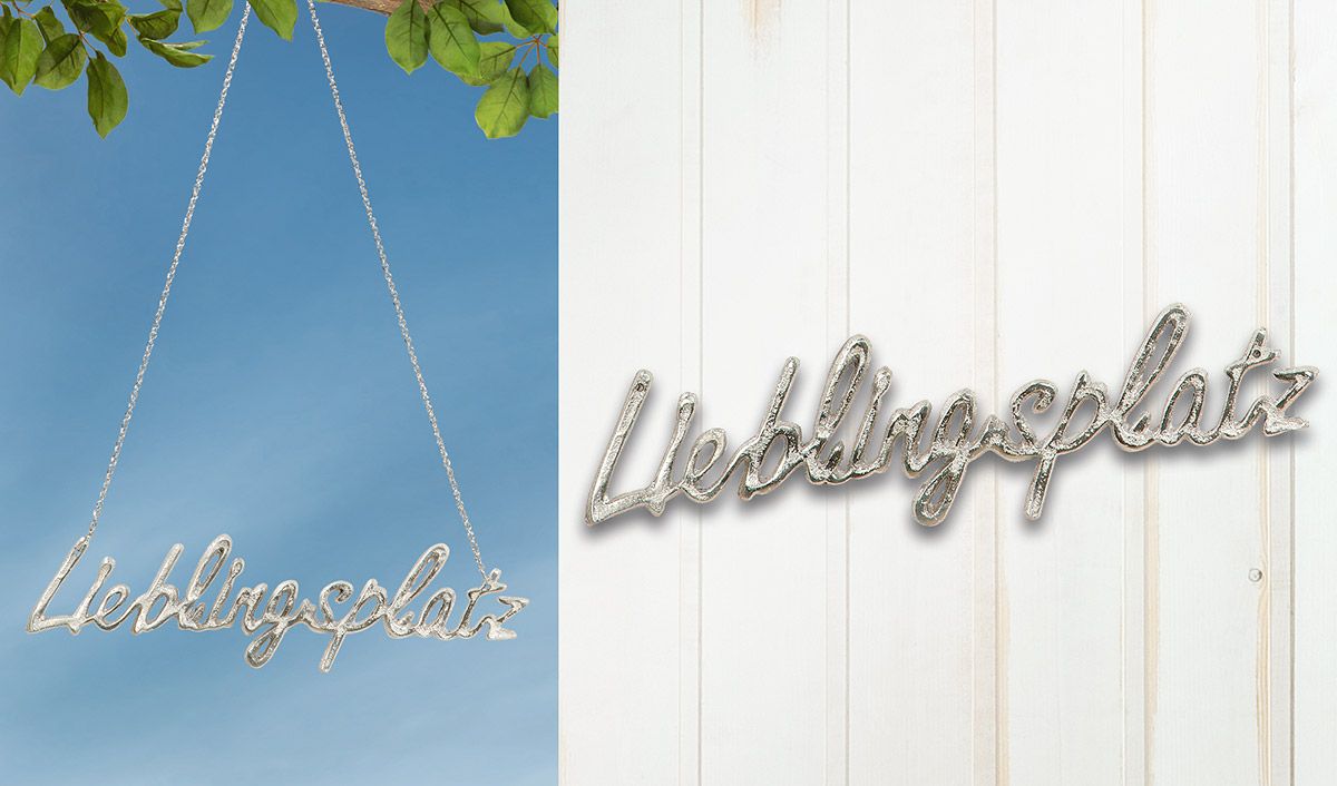 Alu-Hänger “Lieblingsplatz”