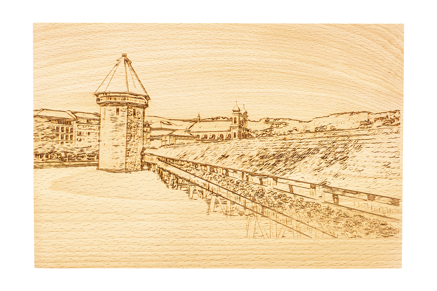 Holzbrett Luzern, 50x33x1,5 cm, Buche