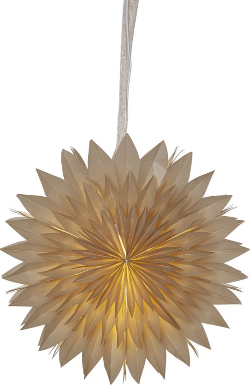 Papierstern Dis beige