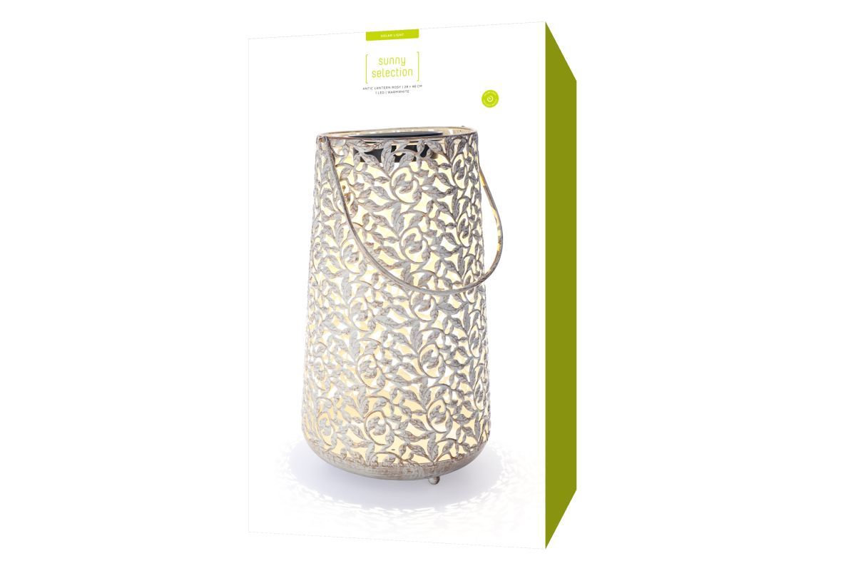 STT Solar Laterne Antic Rosy