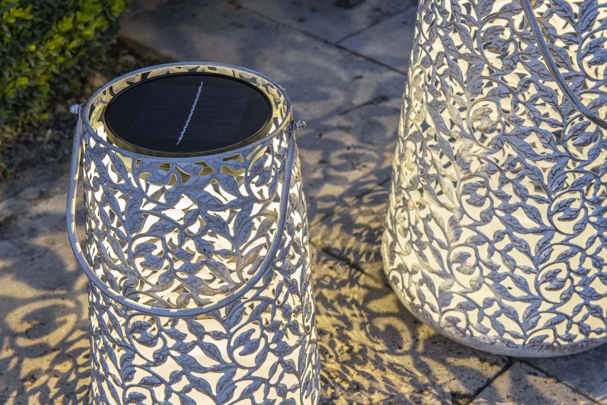 STT Solar Laterne Antic Rosy