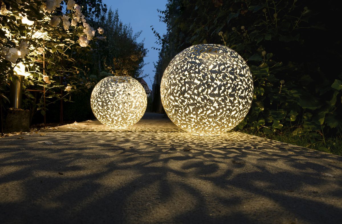 STT Solar Laterne Antic Ball Rosy 30