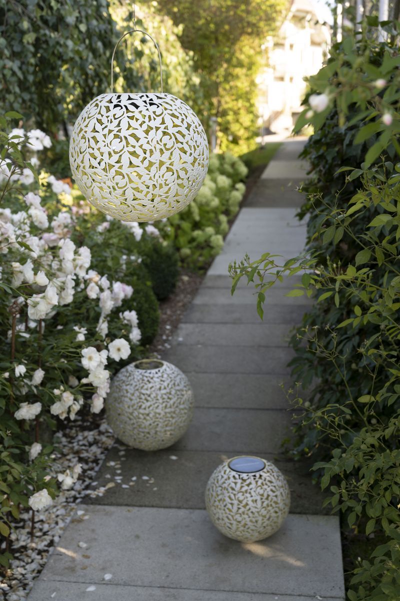 STT Solar Laterne Antic Ball Rosy 30