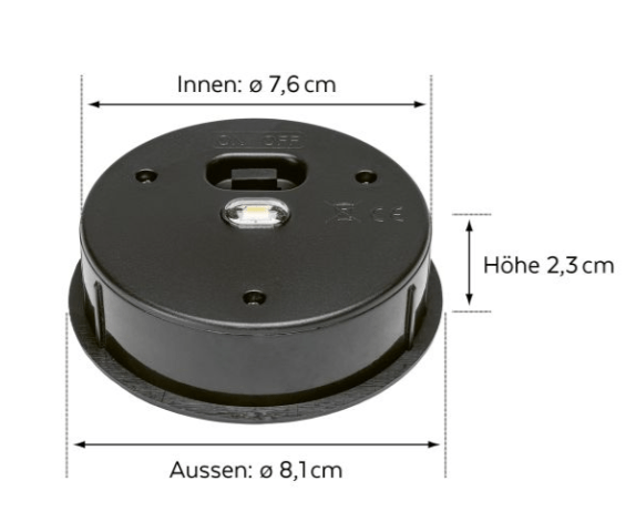 STT Ersatzpanel zu Solarlaterne Ø 8 cm