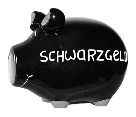 Sparschwein klein Schwarzgeld