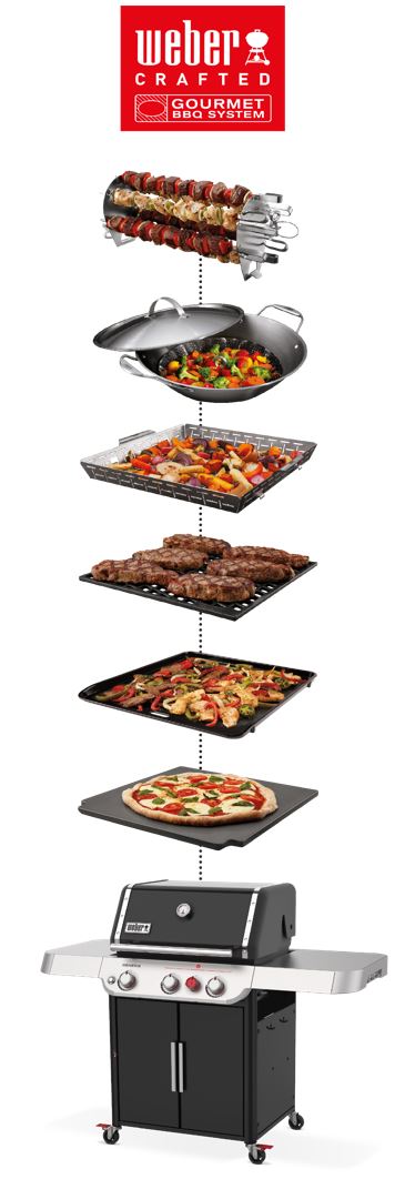 WEBER CRAFTED Grillrost für Spirit 300 + Smokefire EX4