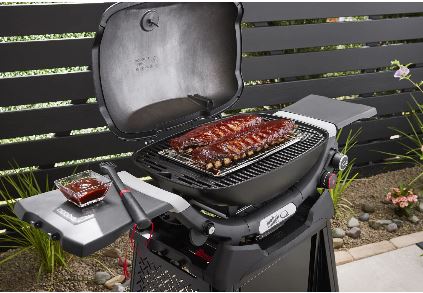 Weber Q 1200N Gasgrill mit Seitentischen, Black