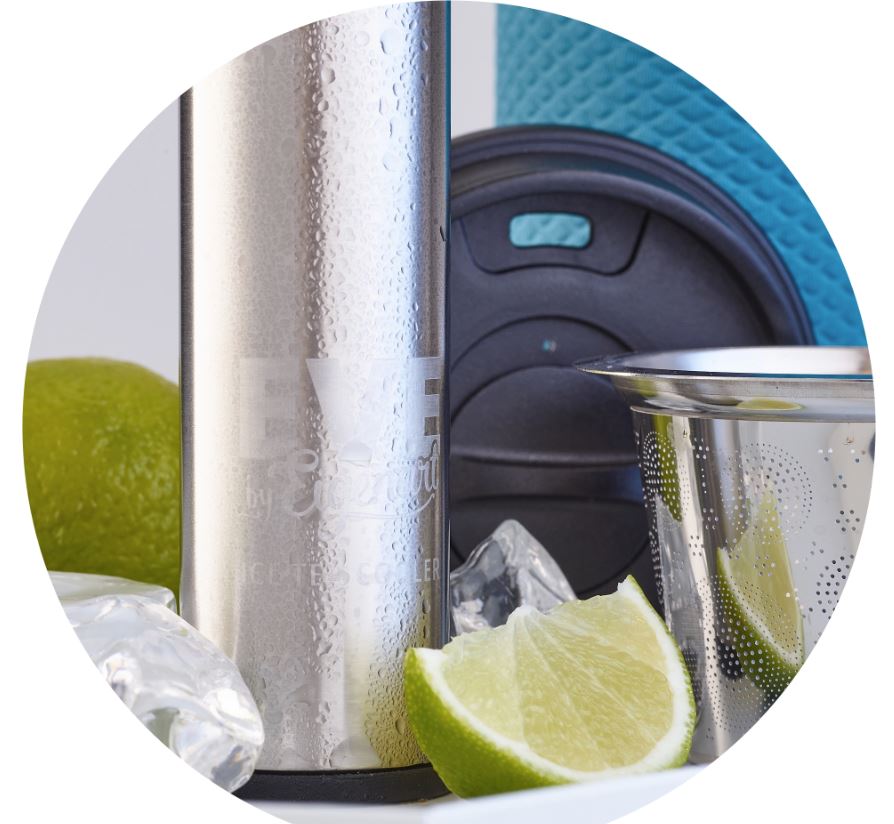 Eve Glaskaraffe 1,25 Liter inkl. Cooler, Eucalyptus