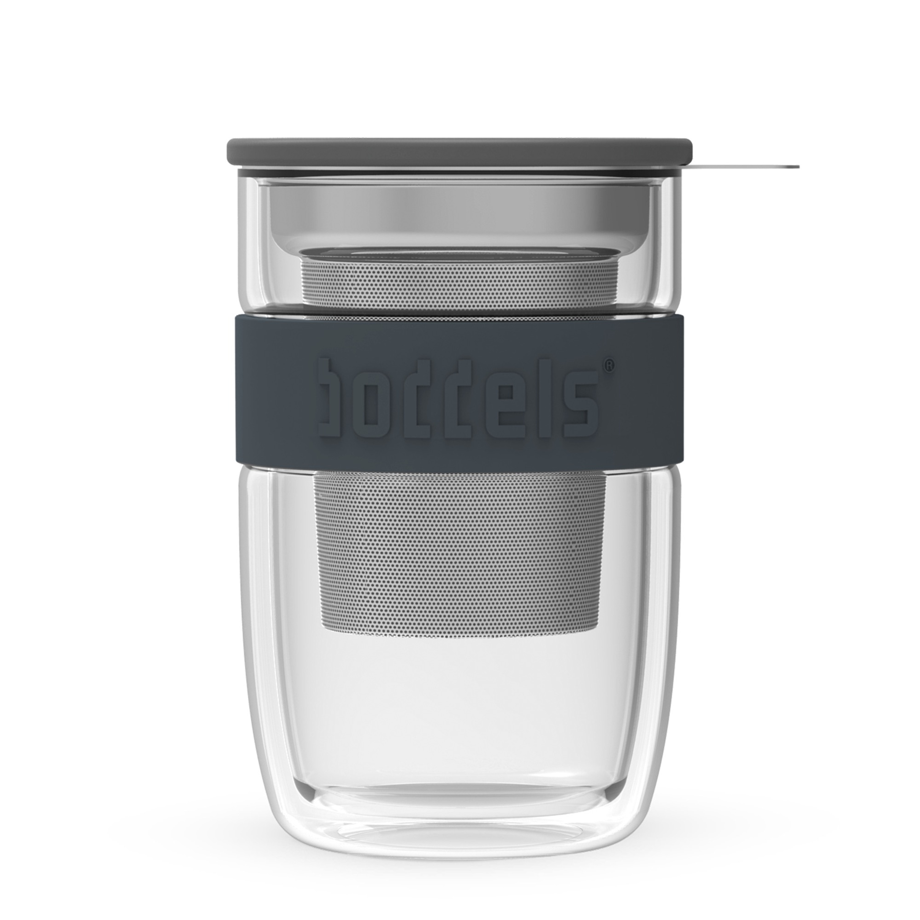 Boddels Glasbecher Seev 380 ml Anthrazitgrau