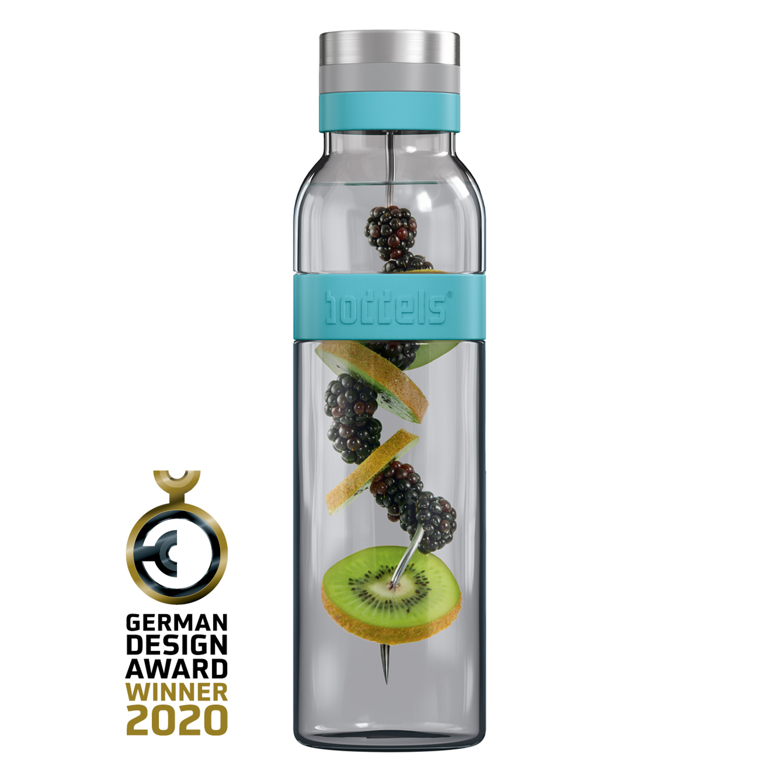 Boddels Glaskaraffe Sund 1,1 Liter Türkisblau