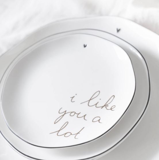 Bastion Collections Kuchenteller “i like you a lot”