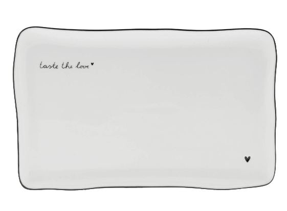 Bastion Collections Platte “taste the love” 22 x 13 cm